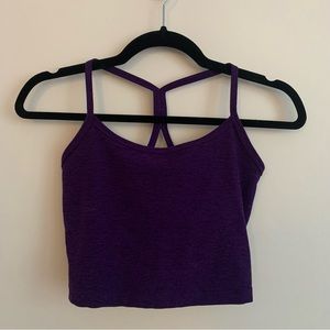 BEYOND YOGA PURPLE RACERBACK TOP size S